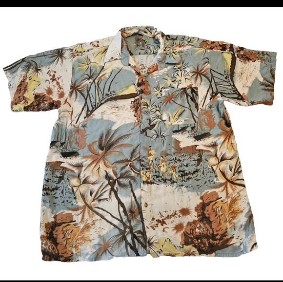 Everest Other - Everest Collection Tropical Beach Hawaiian Shirt